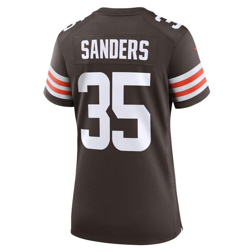 Raheim Sanders Cleveland Browns Women's Team Game Jersey - Brown