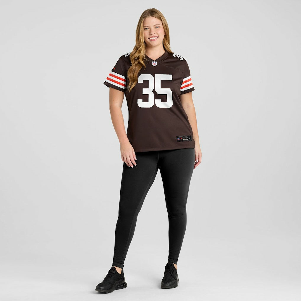 Raheim Sanders Cleveland Browns Women's Team Game Jersey - Brown