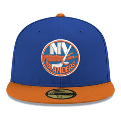 New York Islanders New Era Core Logo Two-Tone 59FIFTY Fitted Hat Blue