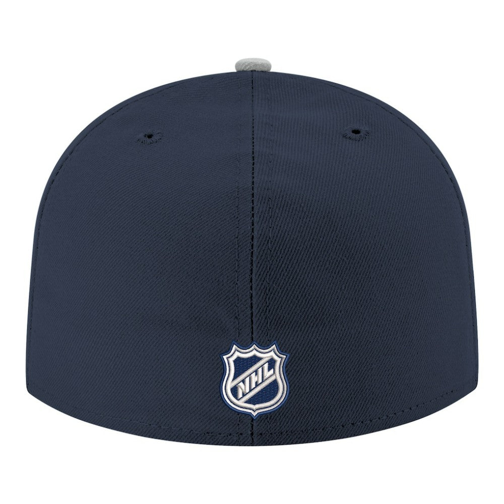 Toronto Maple Leafs New Era Core Logo Two-Tone 59FIFTY Fitted Hat Navy