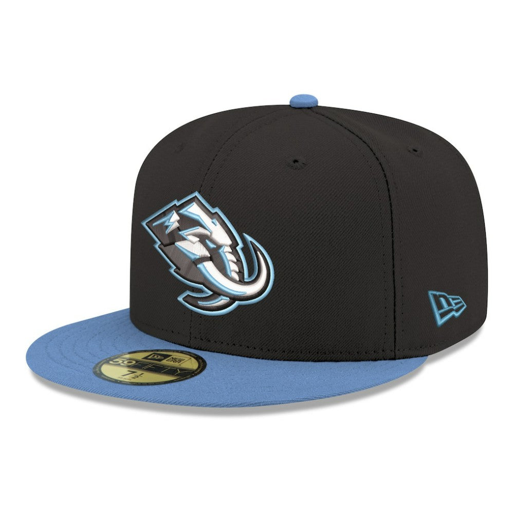 Utah Mammoth New Era Core Logo Two-Tone 59FIFTY Fitted Hat Black