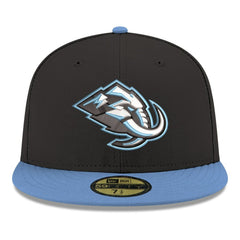 Utah Mammoth New Era Core Logo Two-Tone 59FIFTY Fitted Hat Black