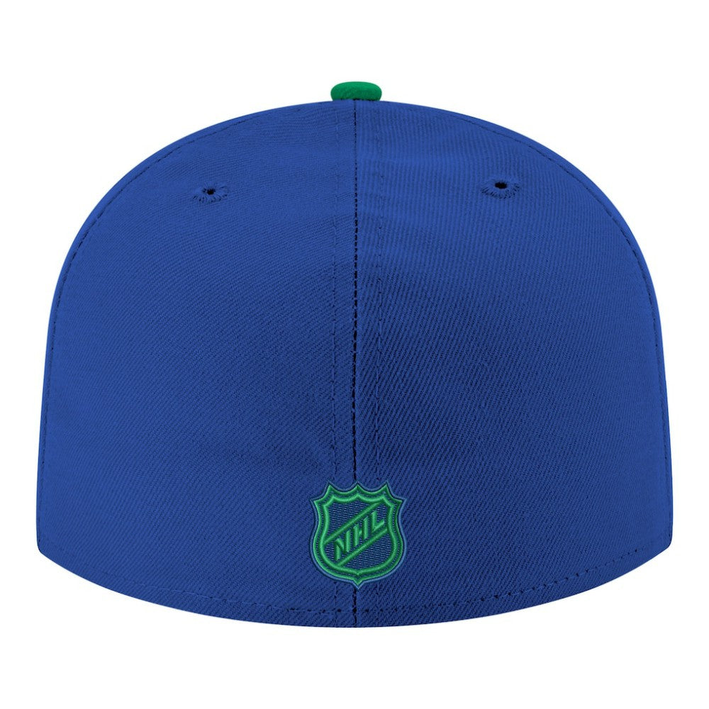 Vancouver Canucks New Era Core Logo Two-Tone 59FIFTY Fitted Hat Blue