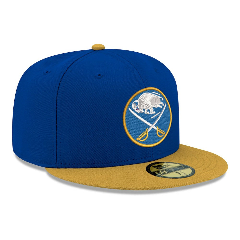Buffalo Sabres New Era Core Logo Two-Tone 59FIFTY Fitted Hat Royal