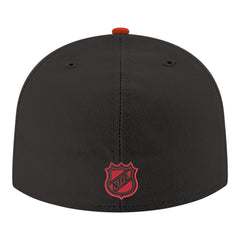 Carolina Hurricanes New Era Core Logo Two-Tone 59FIFTY Fitted Hat Black