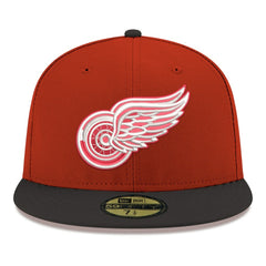 Detroit Red Wings New Era Core Logo Two-Tone 59FIFTY Fitted Hat Red