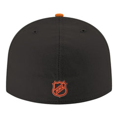 Anaheim Ducks New Era Core Logo Two-Tone 59FIFTY Fitted Hat Black