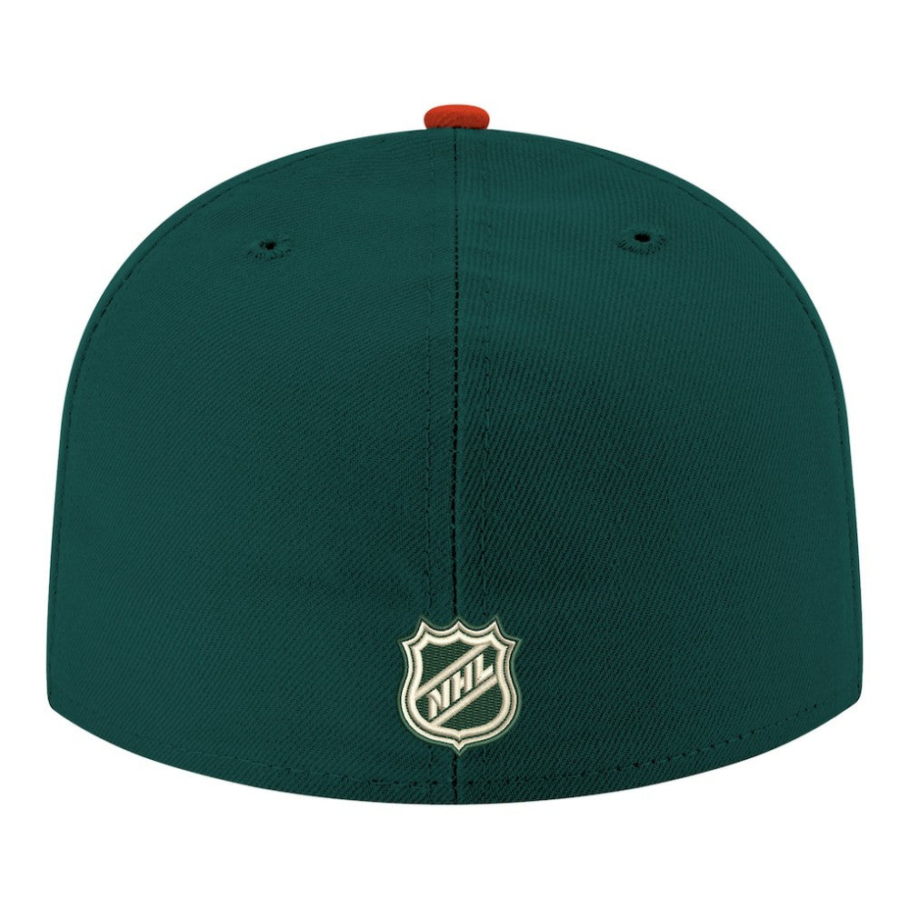 Minnesota Wild New Era Core Logo Two-Tone 59FIFTY Fitted Hat Green