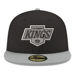 Los Angeles Kings New Era Core Logo Two-Tone 59FIFTY Fitted Hat Black