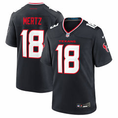 Graham Mertz Houston Texans Team Game Jersey - Navy