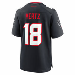 Graham Mertz Houston Texans Team Game Jersey - Navy