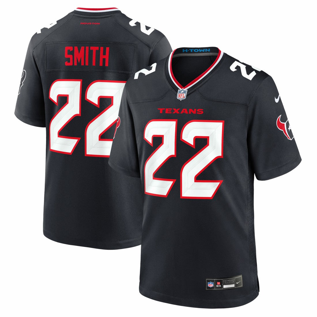 Jaylin Smith Houston Texans Team Game Jersey - Navy