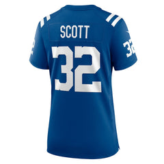Daniel Scott Indianapolis Colts Women's Team Game Jersey - Royal
