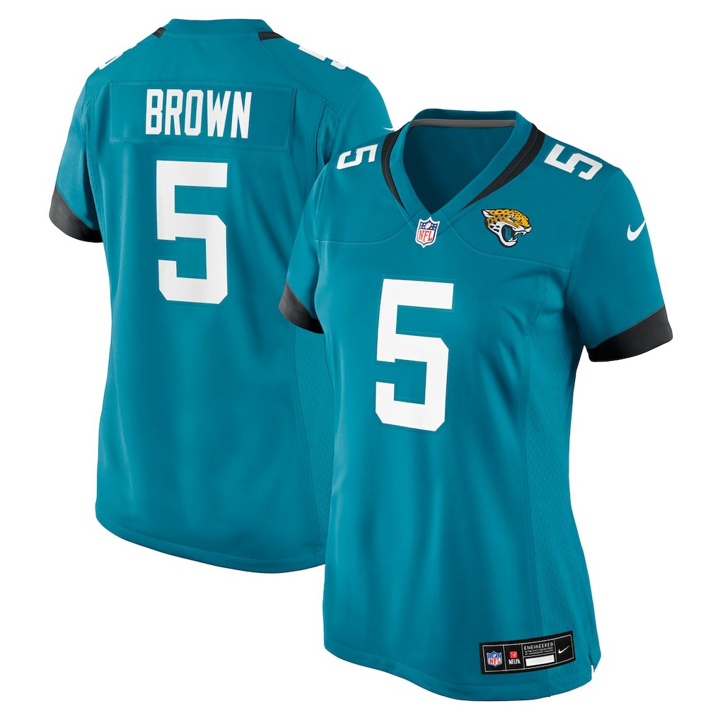 Dyami Brown Jacksonville Jaguars Women's Team Game Jersey - Teal