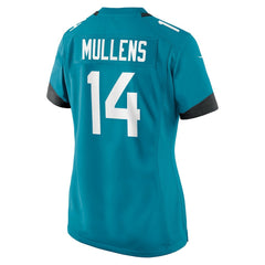 Nick Mullens Jacksonville Jaguars Women's Team Game Jersey - Teal
