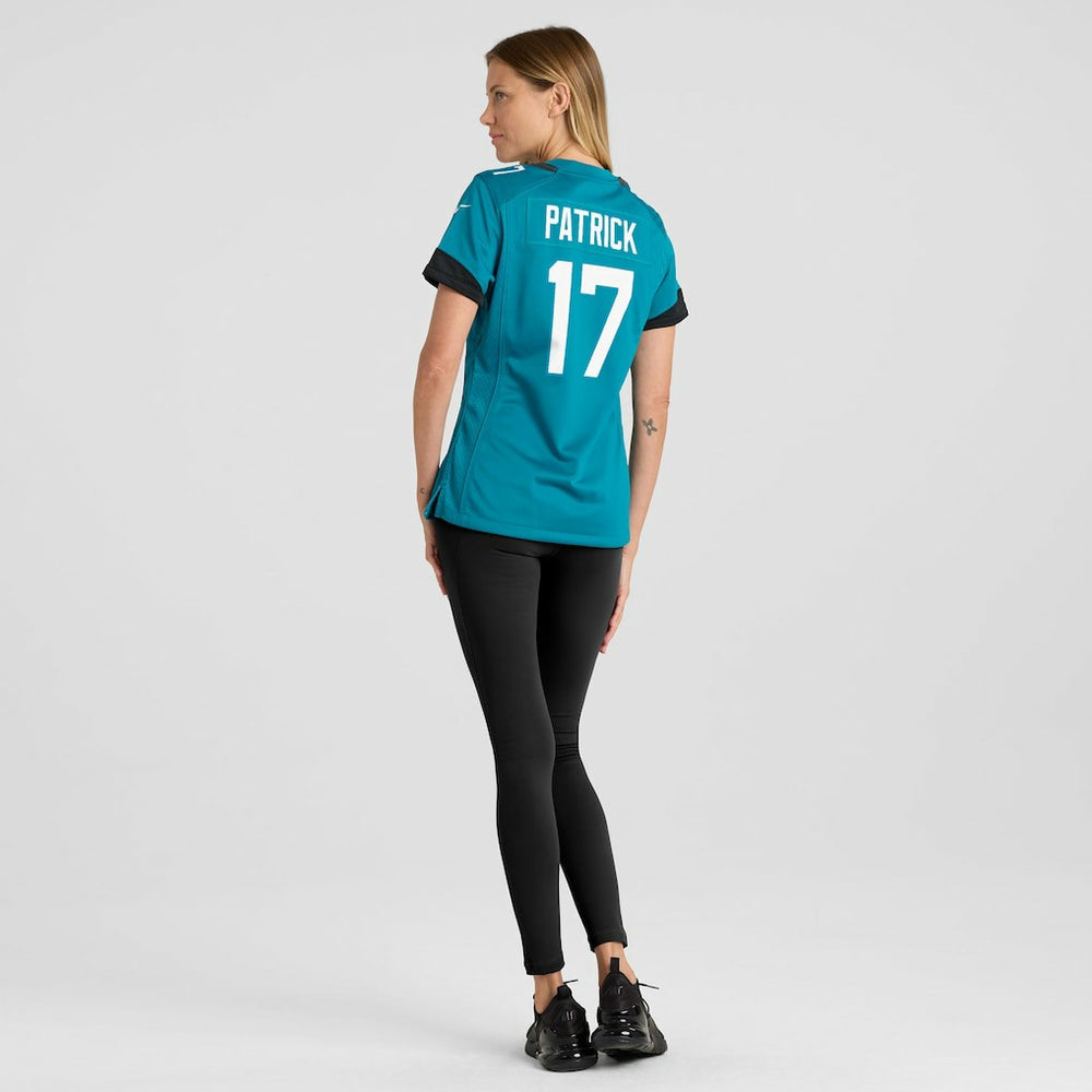 Tim Patrick Jacksonville Jaguars Women's Team Game Jersey - Teal