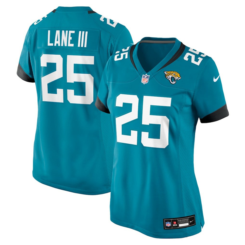 Rayuan Lane III Jacksonville Jaguars Women's Team Game Jersey - Teal