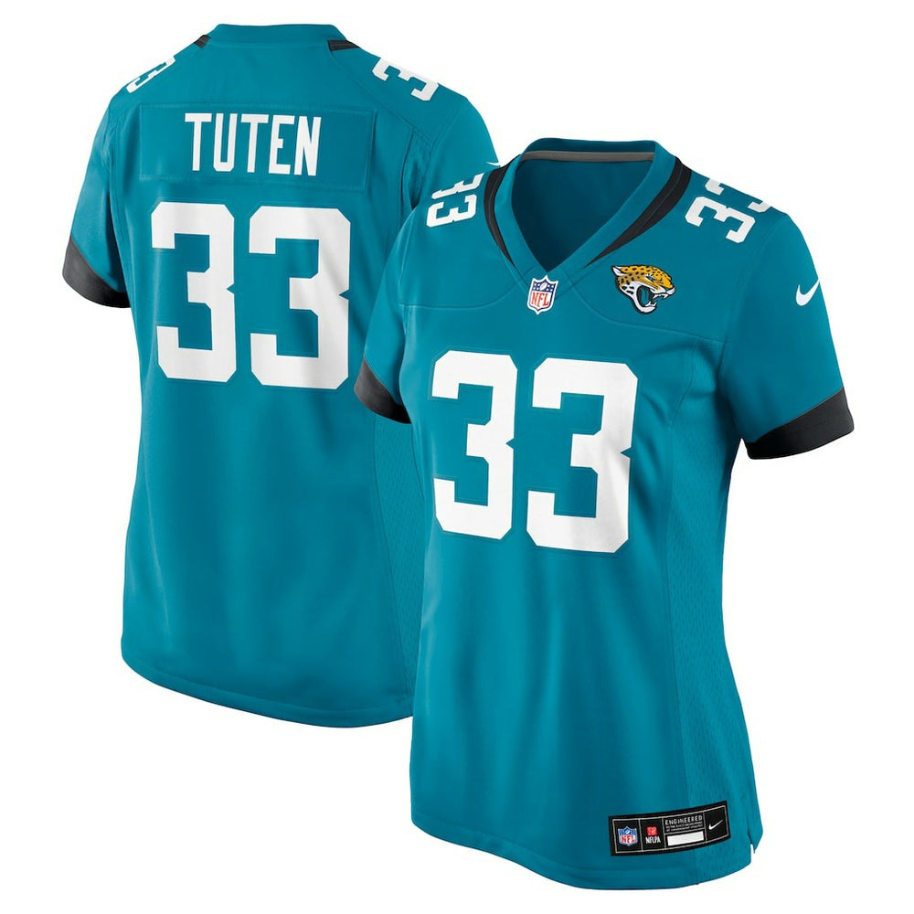 Bhayshul Tuten Jacksonville Jaguars Women's Team Game Jersey - Teal