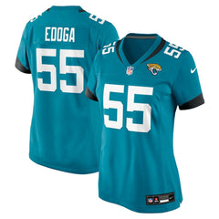 Chuma Edoga Jacksonville Jaguars Women's Team Game Jersey - Teal