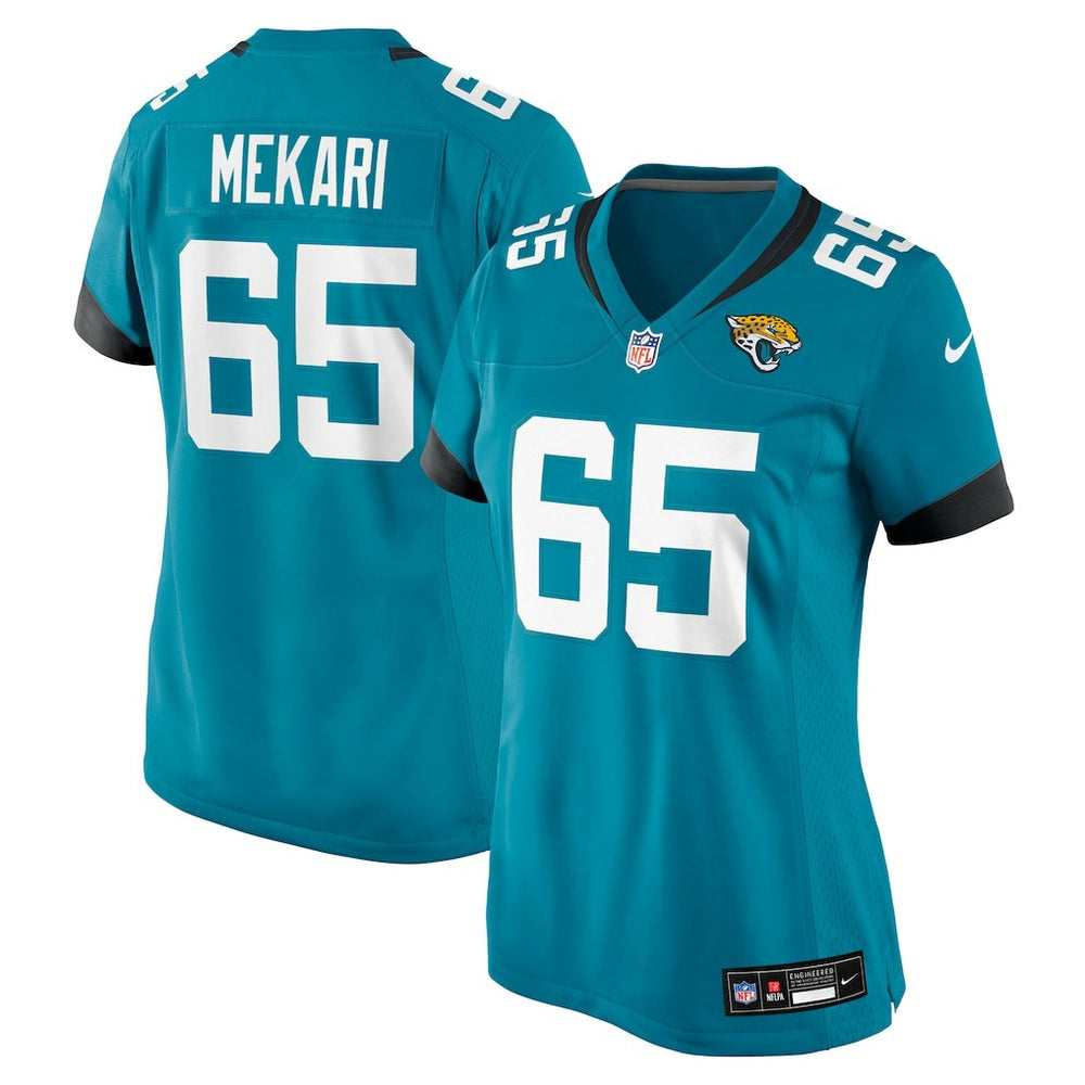 Patrick Mekari Jacksonville Jaguars Women's Team Game Jersey - Teal