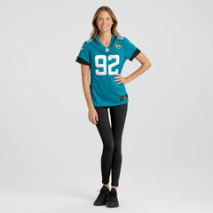 Danny Striggow Jacksonville Jaguars Women's Team Game Jersey - Teal