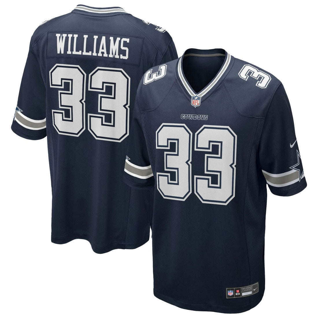 Javonte Williams Dallas Cowboys Team Game Jersey - Navy