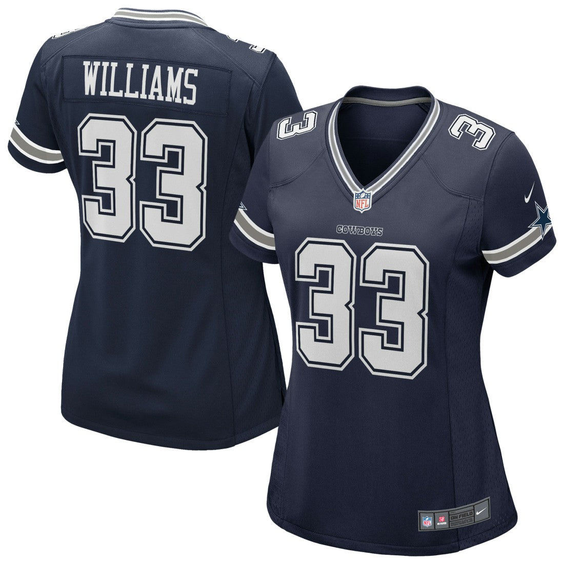 Javonte Williams Dallas Cowboys Women's Team Game Jersey - Navy