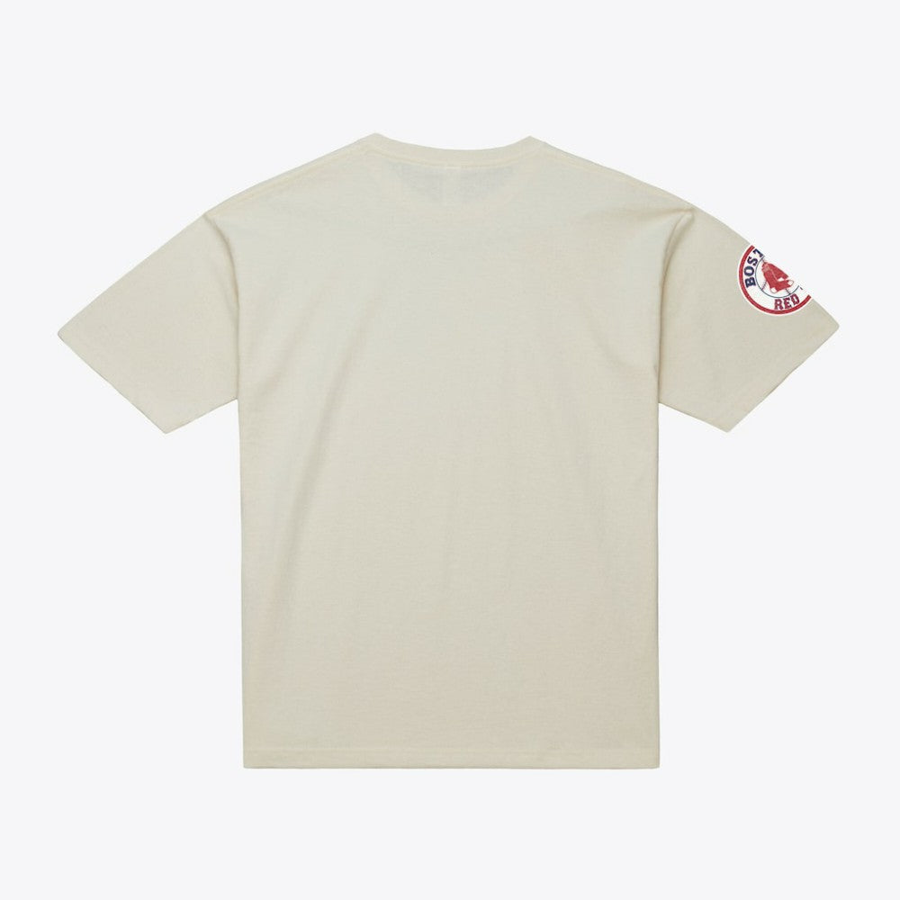David Ortiz Boston Red Sox Cooperstown Collection Throwback Name & Number T-Shirt Cream | Mitchell & Ness