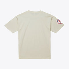 David Ortiz Boston Red Sox Cooperstown Collection Throwback Name & Number T-Shirt Cream | Mitchell & Ness