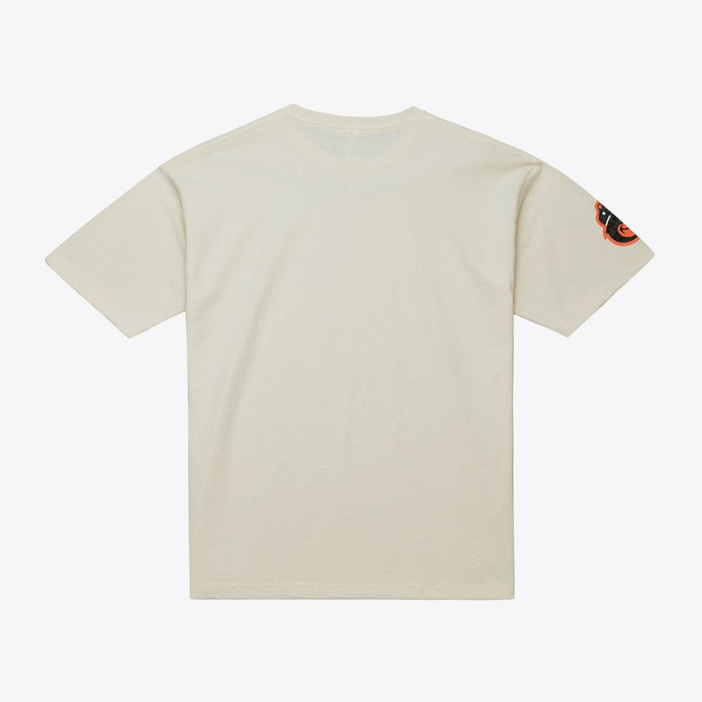 Cal Ripken Jr. Baltimore Orioles Cooperstown Collection Throwback Name & Number T-Shirt Cream | Mitchell & Ness