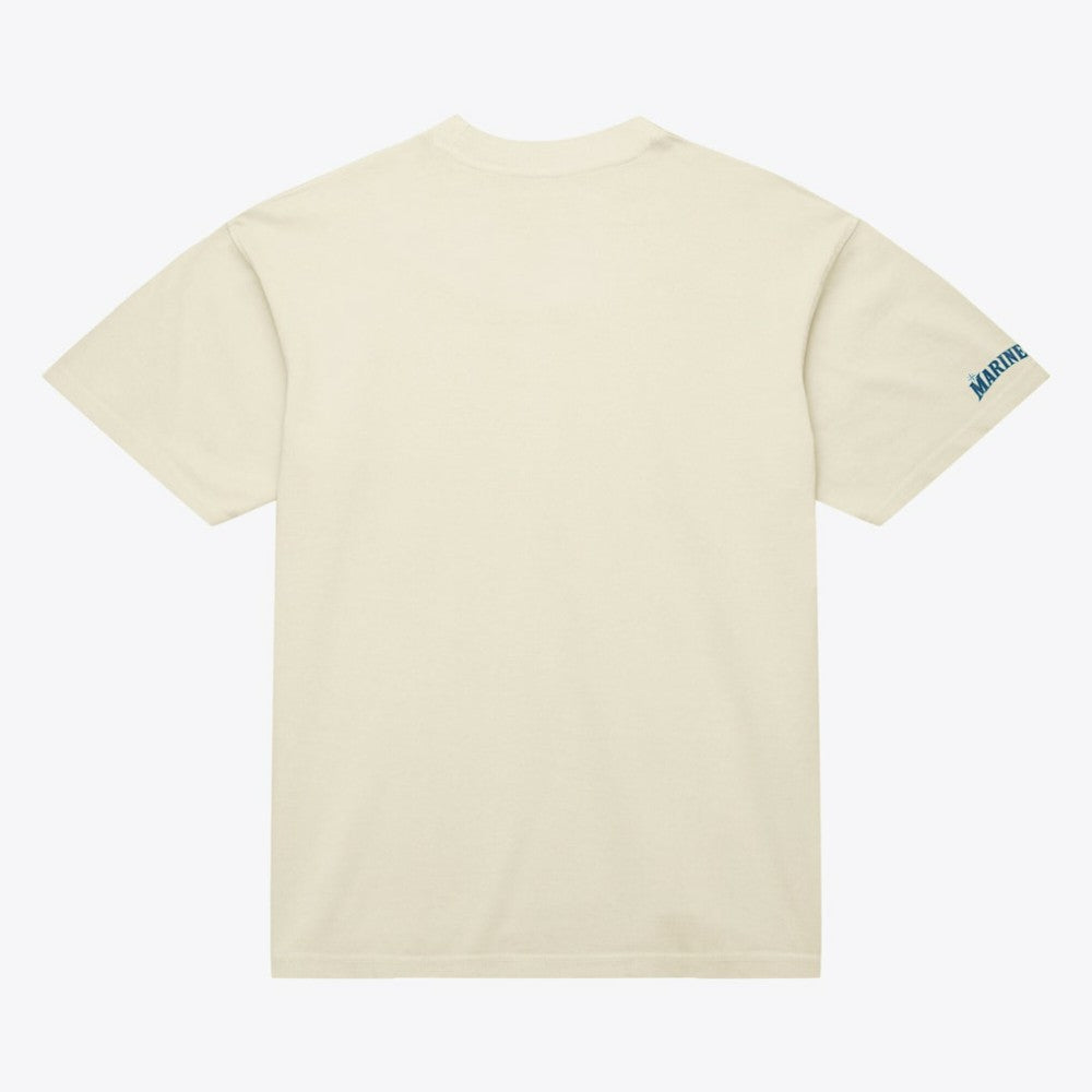 Ichiro Suzuki Seattle Mariners Cooperstown Collection Throwback Name & Number T-Shirt Cream | Mitchell & Ness