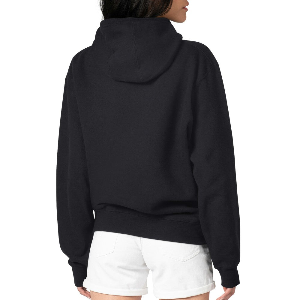 Los Angeles Dodgers G-III 4Her by Carl Banks Women's Metallic Drop Fleece Hoodie Black
