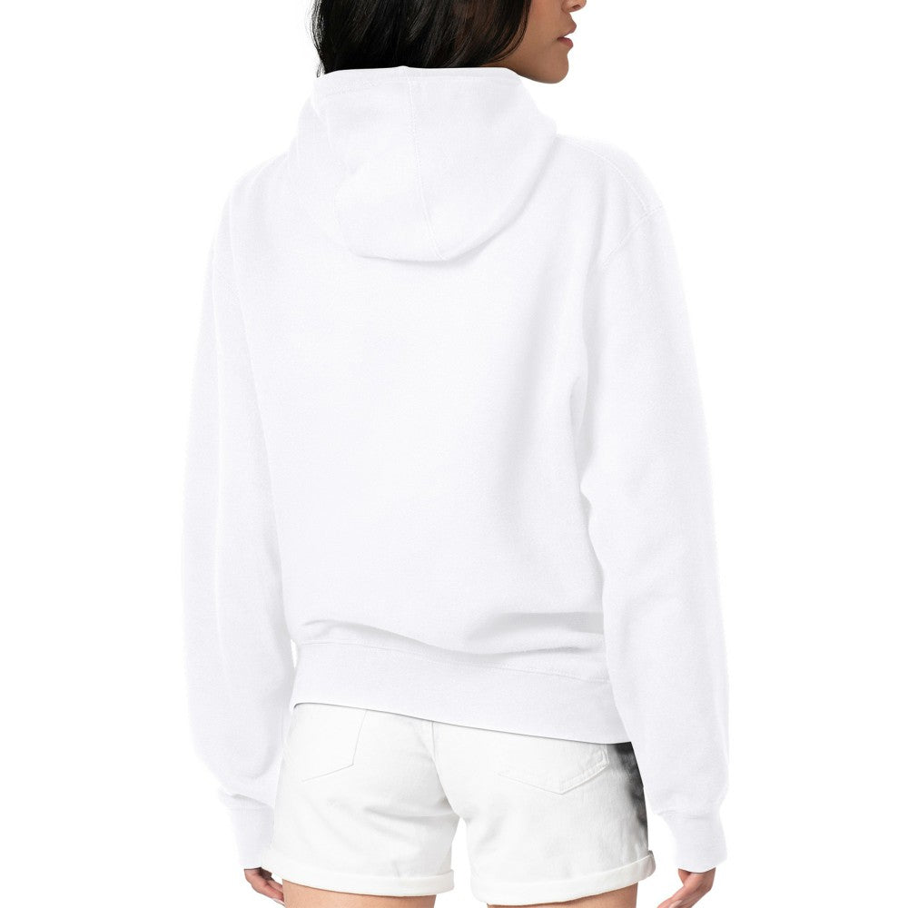 Cleveland Guardians G-III 4Her by Carl Banks Women's Metallic Drop Fleece Hoodie White