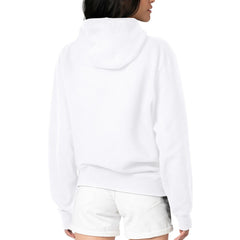 Cleveland Guardians G-III 4Her by Carl Banks Women's Metallic Drop Fleece Hoodie White