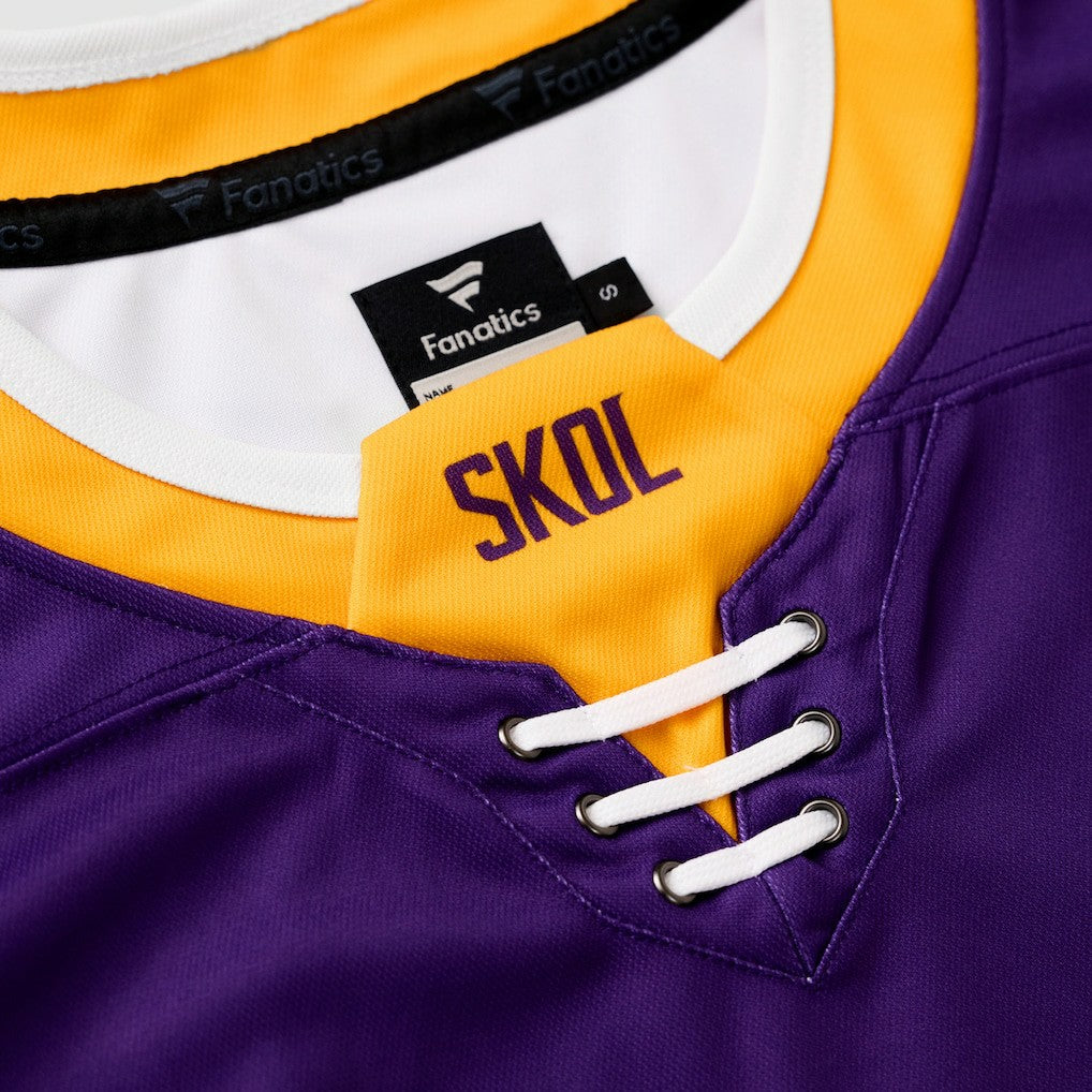 Justin Jefferson Minnesota Vikings Hockey Jersey - Purple cheap