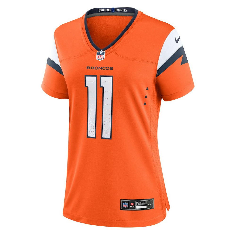 Troy Franklin Denver Broncos Women's Team Game Jersey - Orange