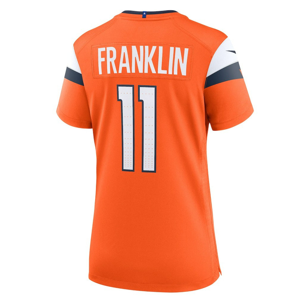 Troy Franklin Denver Broncos Women's Team Game Jersey - Orange