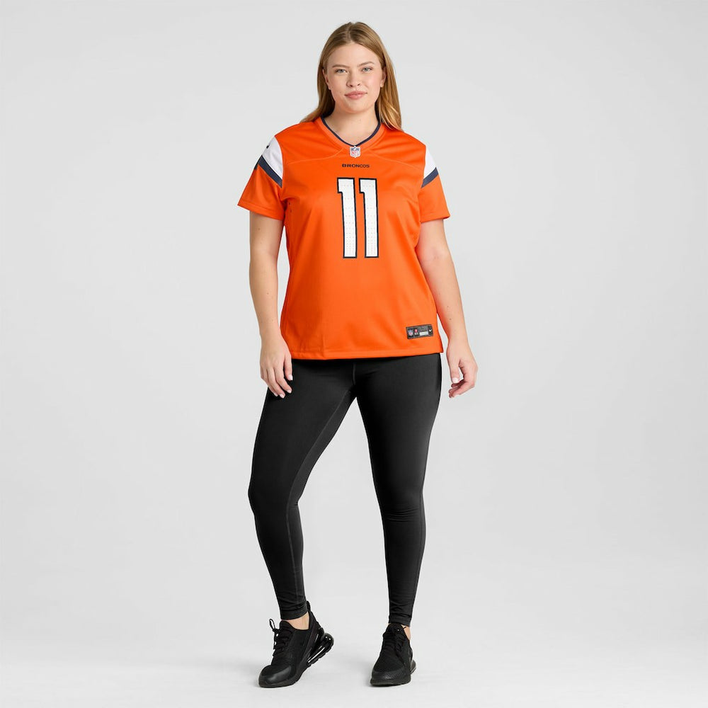 Troy Franklin Denver Broncos Women's Team Game Jersey - Orange