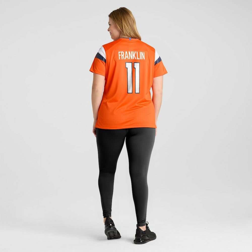 Troy Franklin Denver Broncos Women's Team Game Jersey - Orange