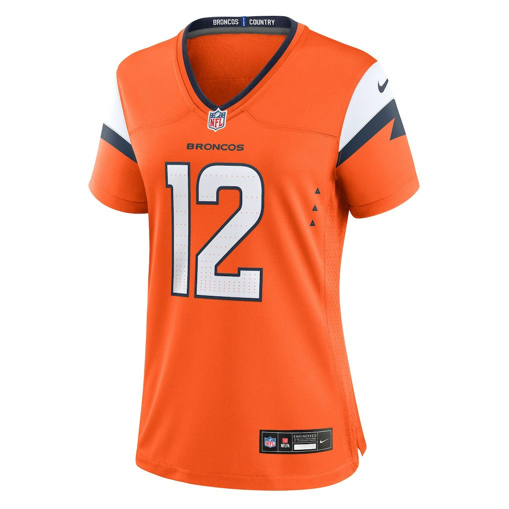RJ Harvey Denver Broncos Women's Team Game Jersey - Orange