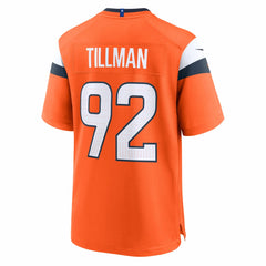 Dondrea Tillman Denver Broncos Team Game Jersey - Orange