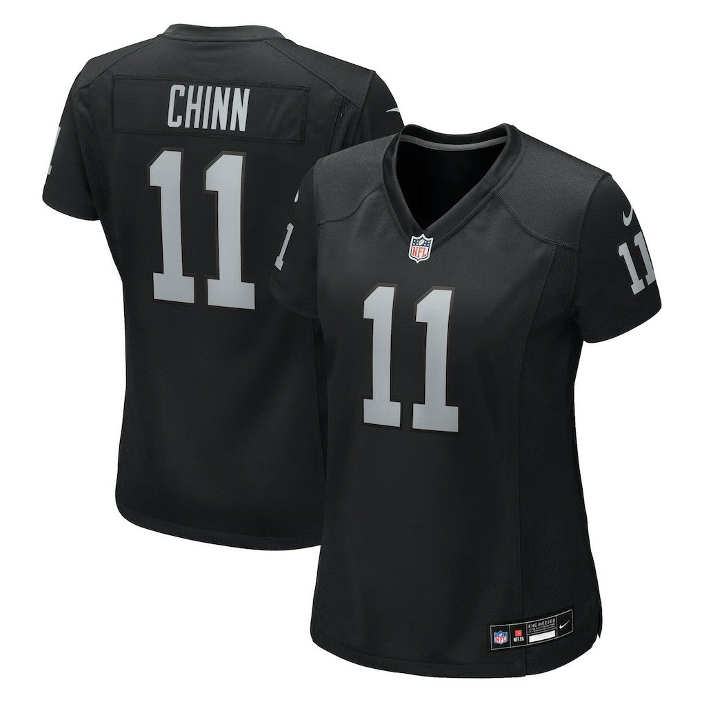 Jeremy Chinn Las Vegas Raiders Women's Team Game Jersey - Black