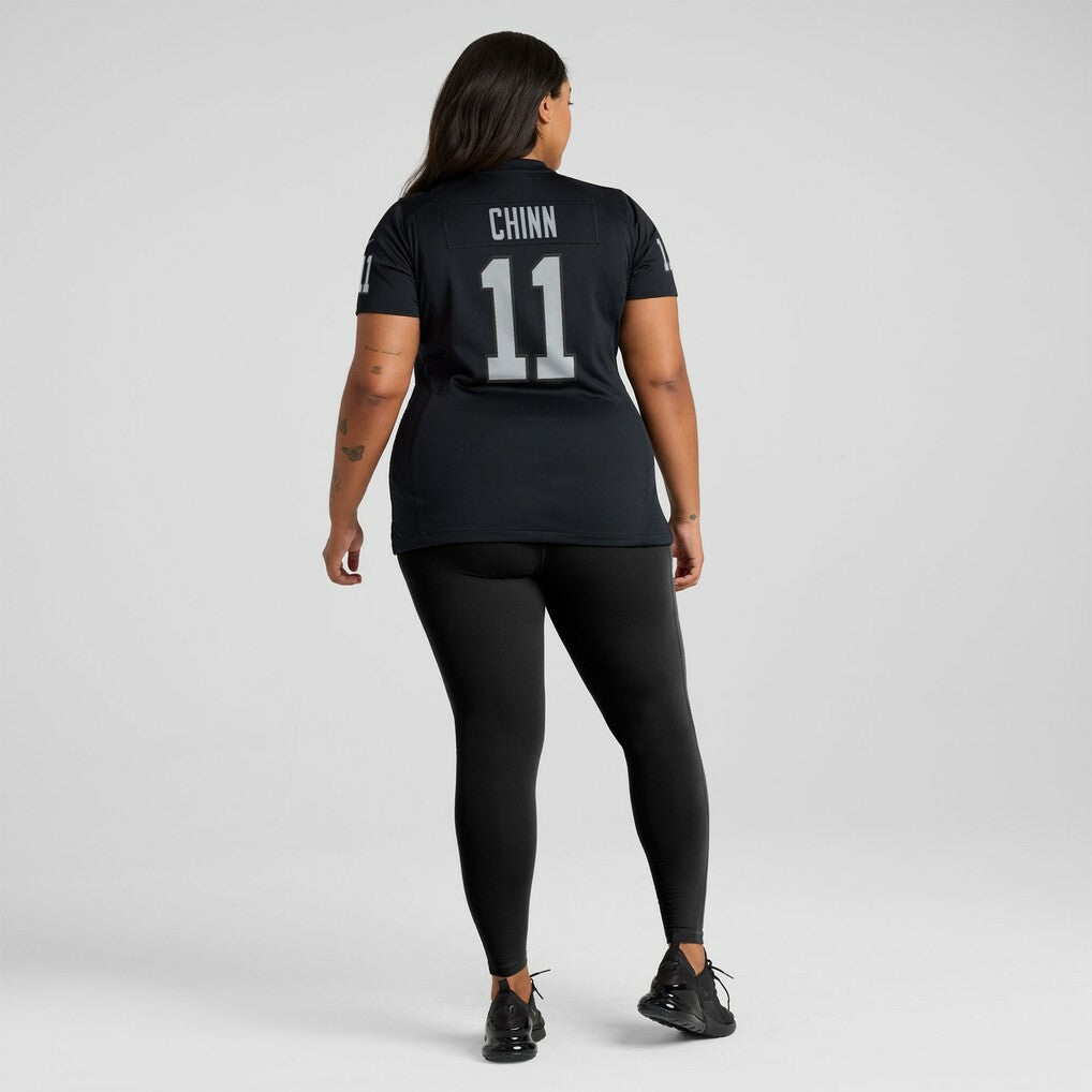 Jeremy Chinn Las Vegas Raiders Women's Team Game Jersey - Black