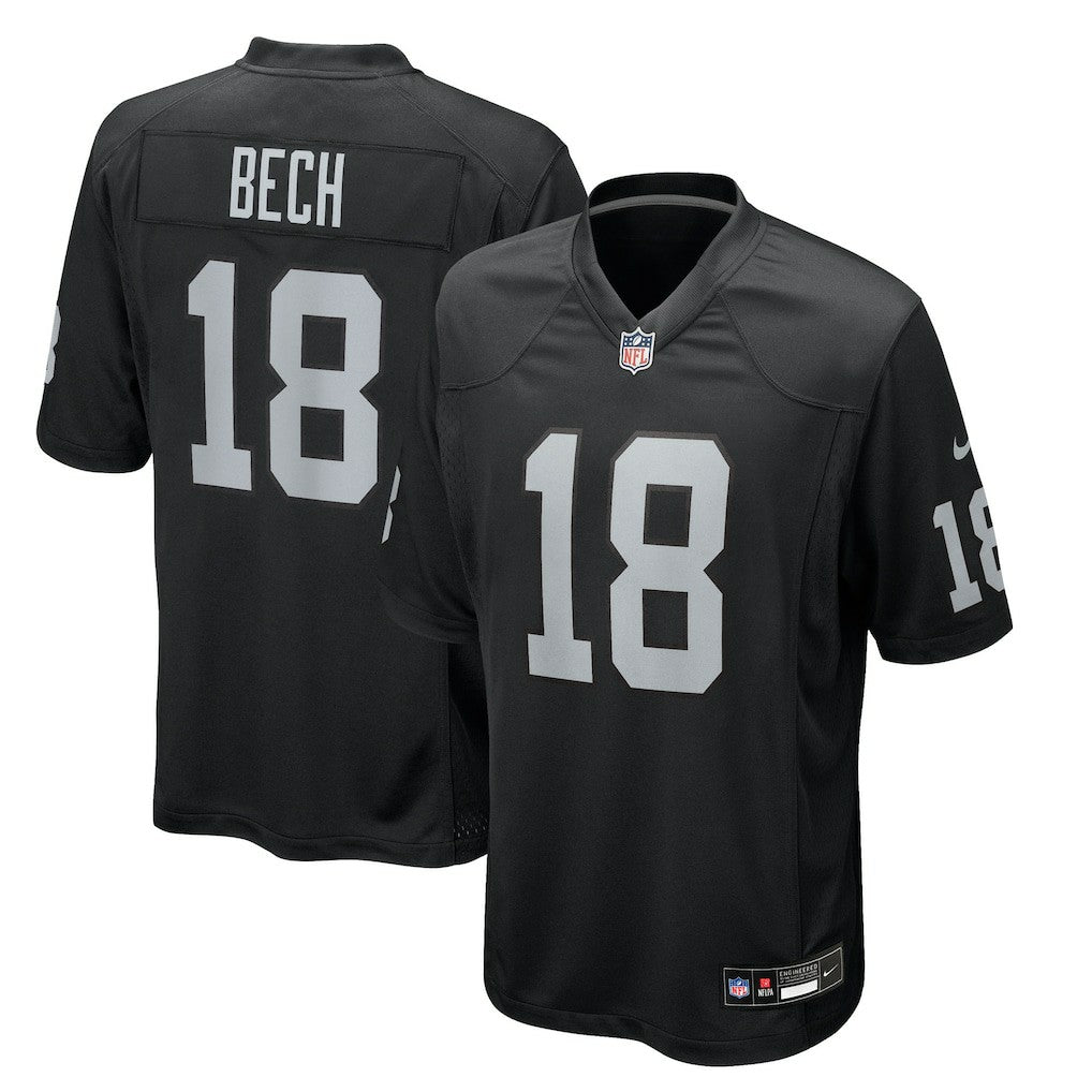 Jack Bech Las Vegas Raiders Team Game Jersey - Black