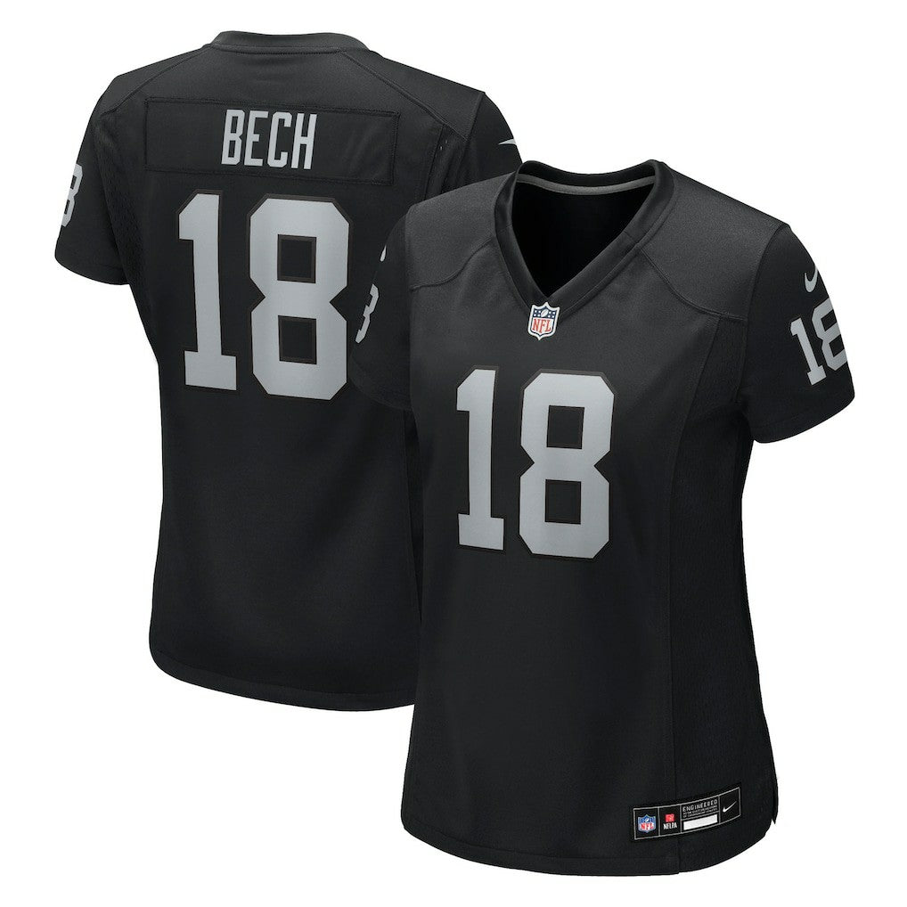 Jack Bech Las Vegas Raiders Women's Team Game Jersey - Black