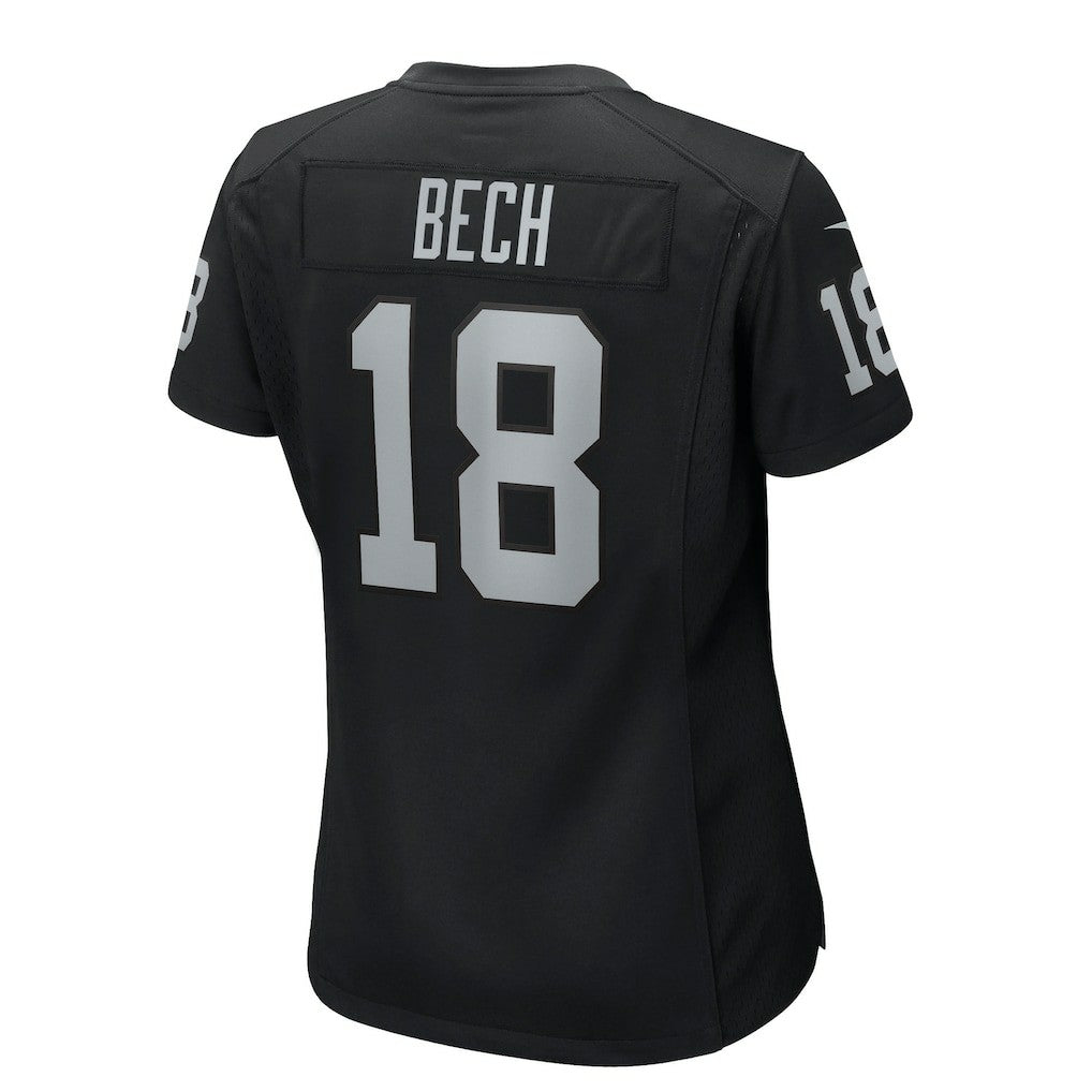 Jack Bech Las Vegas Raiders Women's Team Game Jersey - Black