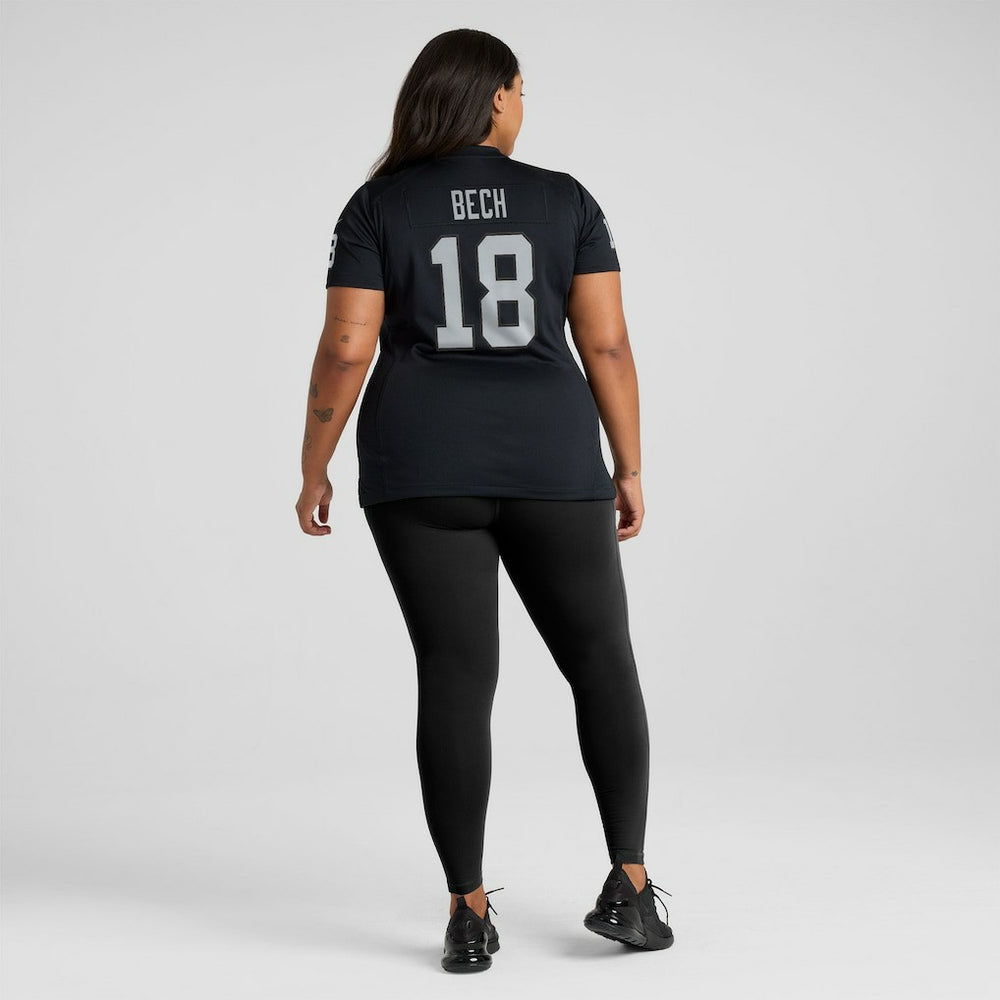 Jack Bech Las Vegas Raiders Women's Team Game Jersey - Black