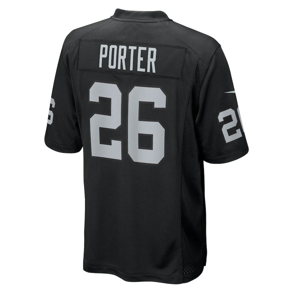 Darien Porter Las Vegas Raiders Team Game Jersey - Black