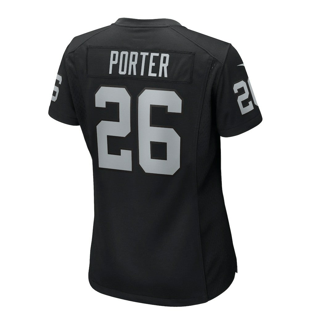 Darien Porter Las Vegas Raiders Women's Team Game Jersey - Black