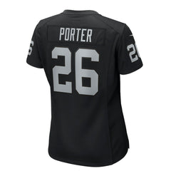 Darien Porter Las Vegas Raiders Women's Team Game Jersey - Black